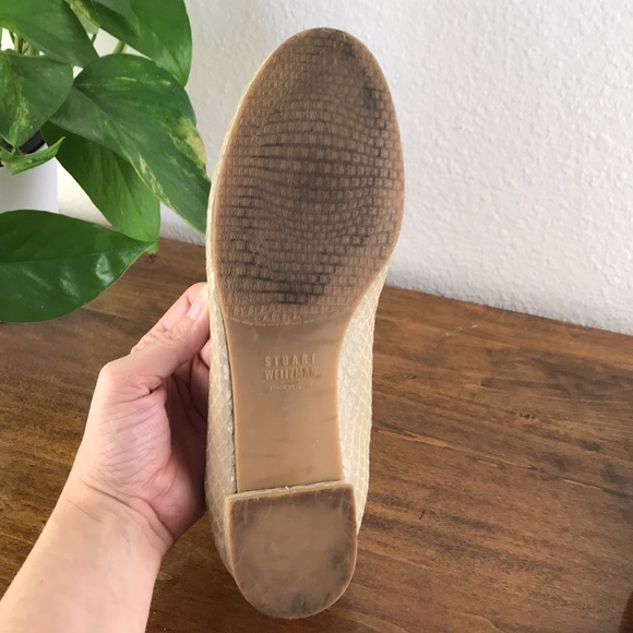 Stuart Weitzman Snake Print Ballet Flats - Picture 7 of 7